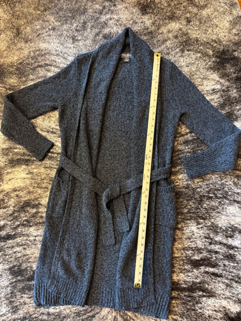 Eddie Bauer Lounge Around Cardigan, With Belt and Pockets, Size Medium - Picture 13 of 14